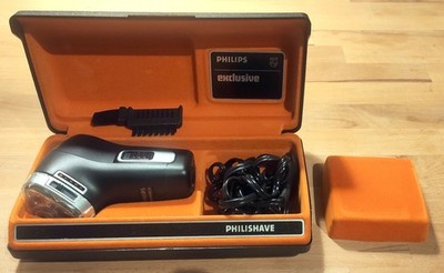 Vintage Elektrorasierer PHILIPS PHILISHAVE HP 1131++3 Scherköpfe in Original-Box