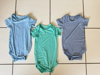 Kyte Baby 6 12 Months Bamboo Bodysuit Lot 3pc EUC