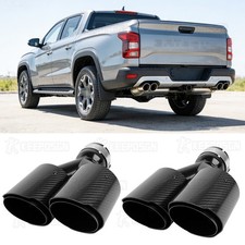 For Hyundai Santa Cruz Stainless Pair 3.0" inlet 4.0" outlet Dual Exhaust Pipe