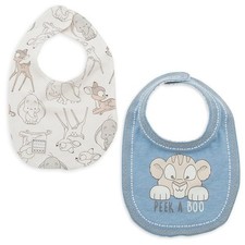 Disney Store Dumbo Bambi Simba Bib Set for Baby