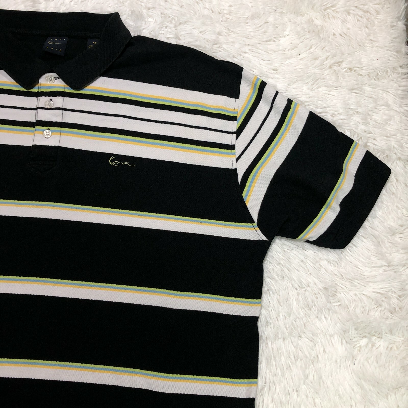 Купить Karl Kani Gold Polo Shirt Mens 