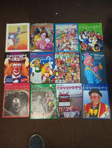 Clown Circus Carnival CALLIOPE MAGAZINE LOT 12 Various Issues