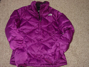 north face purple down jacket