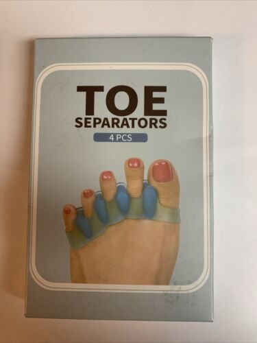 2 Pair Silicone Gel Bunion Toe Corrector Orthotics Straightener Separator BOGO