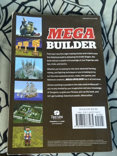 Minecraft secrets MEGA BUILDER By Triumph Books Used Video Game Strategy Guide - Picture 2 of 4