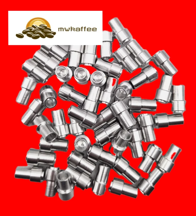 MARKENLOS Alu Kappe / Aluminium Buchse / Reparatur Jura Drainageventil / Brüheinheit