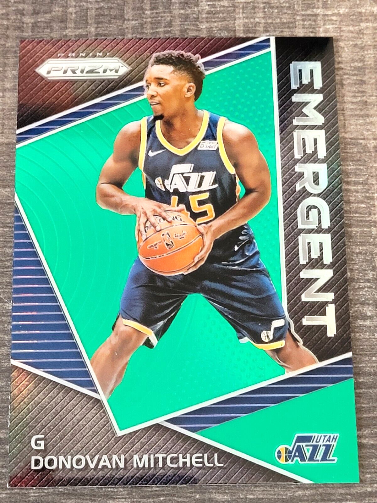 Donovan Mitchell 2017-18 Panini Prizm Emergent Green Prizm Rookie Year #EM-DON