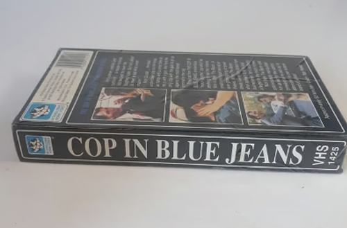 Cop in Blue Jeans VHS Factory Sealed New Old Stock 1989 Interglobal Home Video - Picture 5 of 6