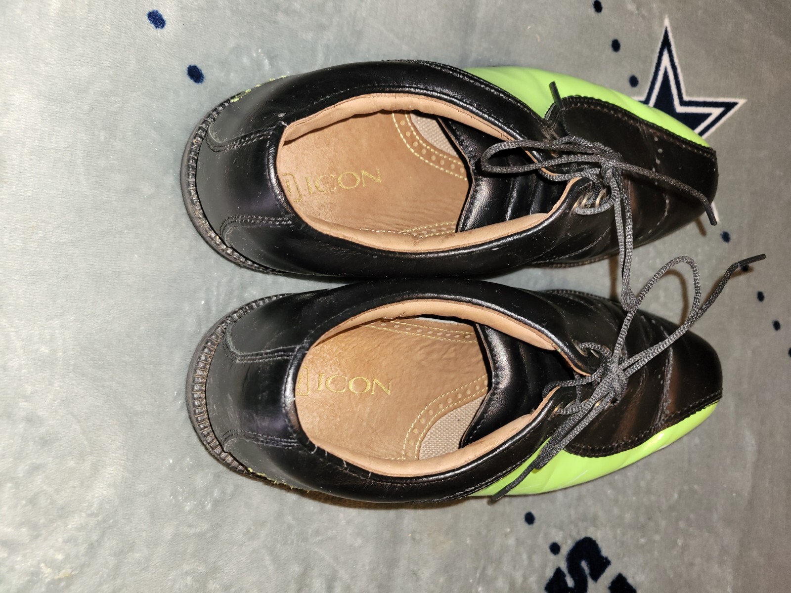 CUSTOM FootJoy MyJoys Icon Black & Lime Green Golf Shoes Mens 9.5 eBay