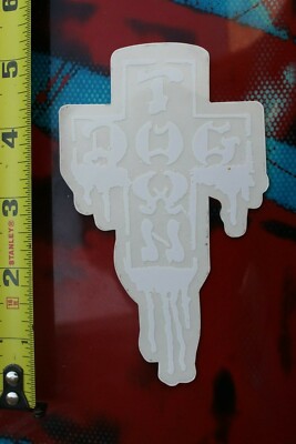 Dogtown Skateboards Clear White Graffiti Rare ZBOY Vintage