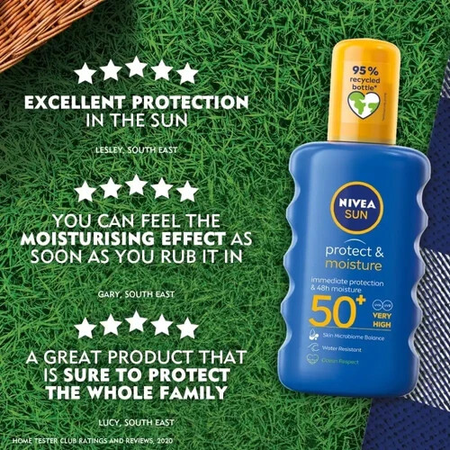 Nivea Sun Protect & Moisture SPF 50+ Moisturizing Spray 200ml