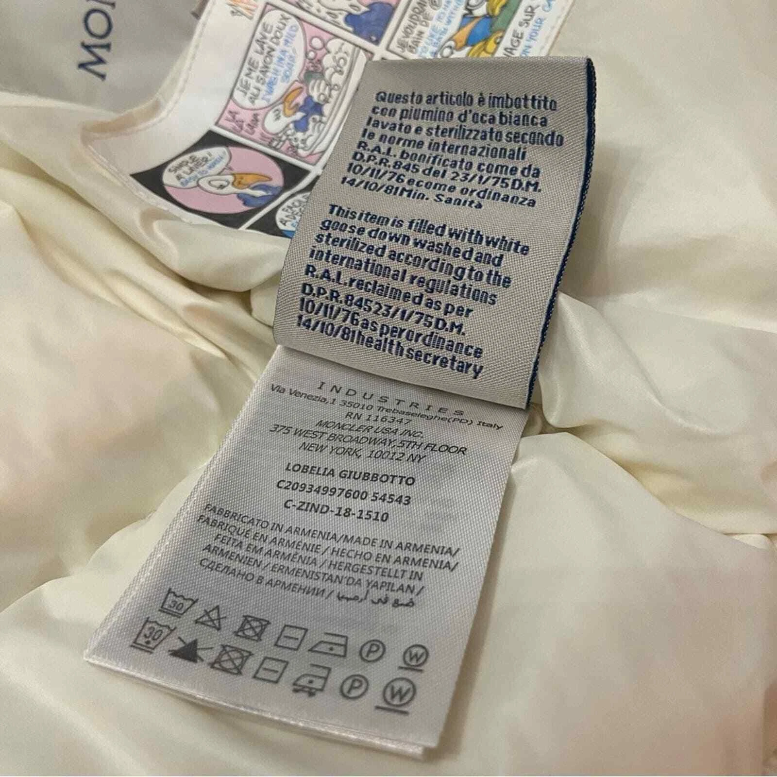 Moncler Gilet Tampone Ragazze Trapuntato Avorio 28648