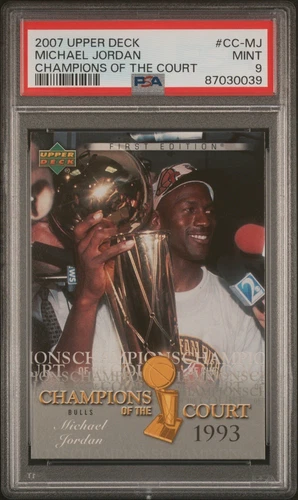 2007-08 UD First Edition #CC-MJ Michael Jordan Champions of Court PSA 9 POP 6