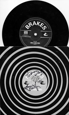 BRAKES - ring a ding ding   - 7''-Vinyl . SIGNED AUTOGRAMM