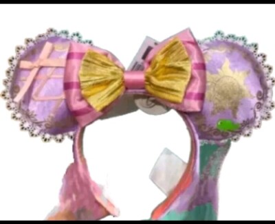 Disney Parks Tangled Rapunzel Mickey Ears Headband NWT Disney Parks Rapunzel Tangled Pascal Mickey Mouse Ears  main image 2
