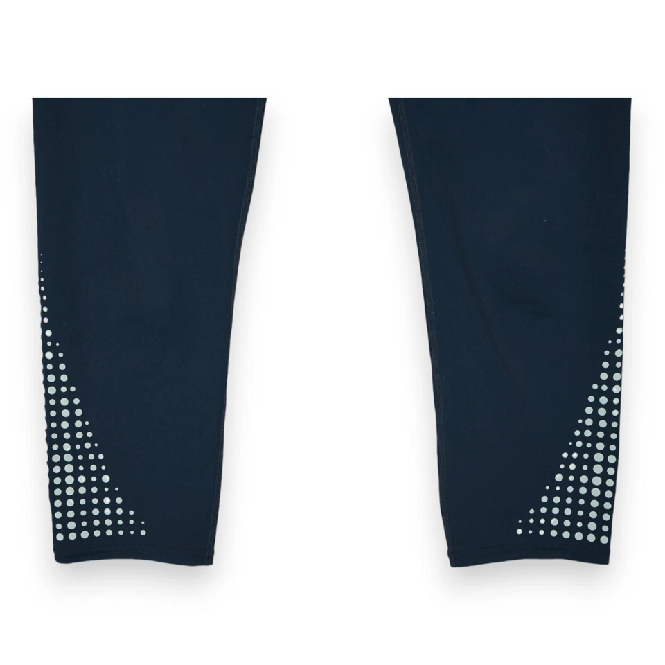 Leggings Capri ATHLETA Azul Marino Gel Punto Sonar Azul Marino Talla Pequeña Bolsillo con Cremallera Foto 3 de 4