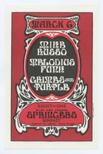 Mike Russo Handbill Melodius Funk Grimes and Purple 1971 Springers Ballroom