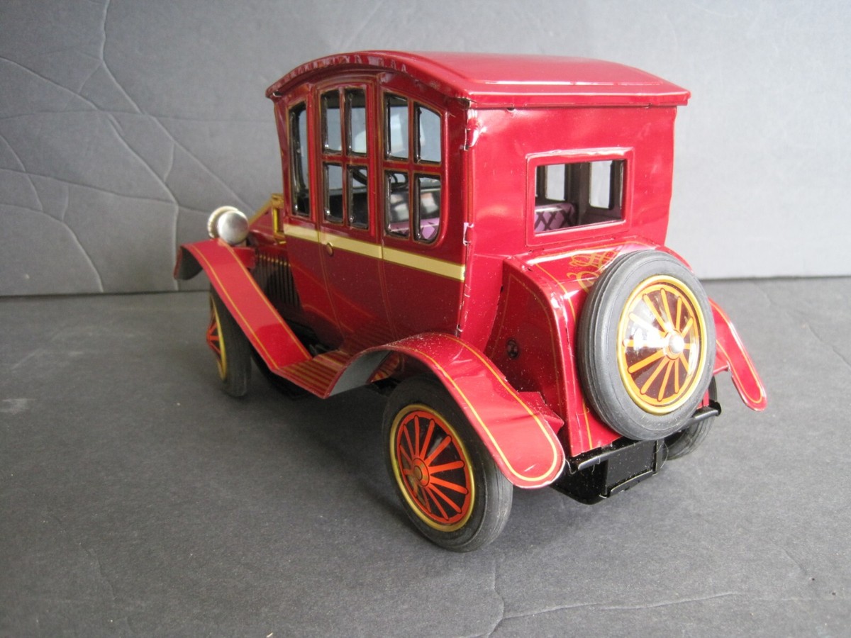 Vintage 1960's Tin Toy Japan Grand Pa Car Original Box Battery