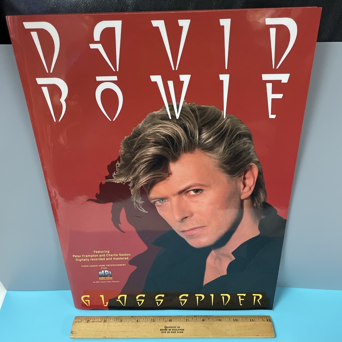 1988 DAVID BOWIE GLASS SPIDER PROMO FOR MPI HOME VIDEO LARGE 12