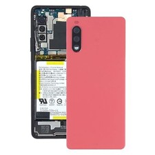 For Sony Xperia 10 III Original Battery Cover Back Glass with Camera Lens Red