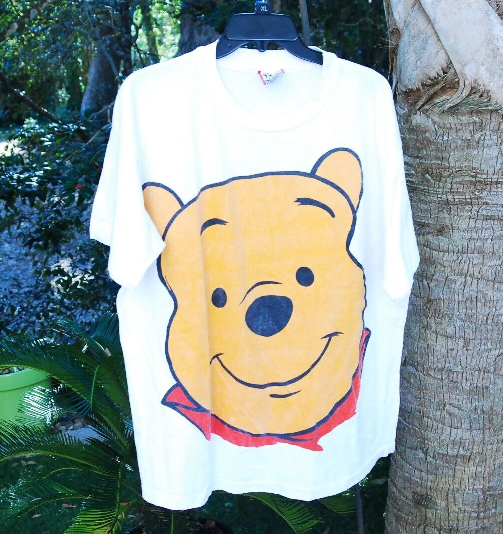 Vintage Disney Winnie the Pooh tee Shirt big face Disney Designs 90s