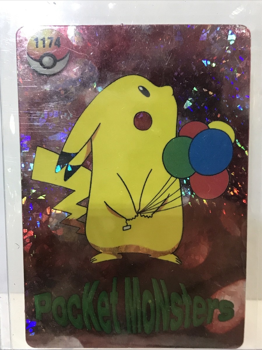 Pocket monsters 2 Side Holo Card. Pokémon 1174 Foil Pikachu