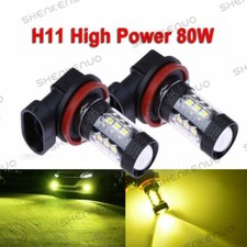 For Honda Accord 06-12 Civic CR-V 2006-2015 80W LED Fog Light 3000K Yellow Bulb