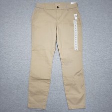 Old Navy Skinny Pants Women's Size 10 Tan Stretch Front Slash Pockets NEW