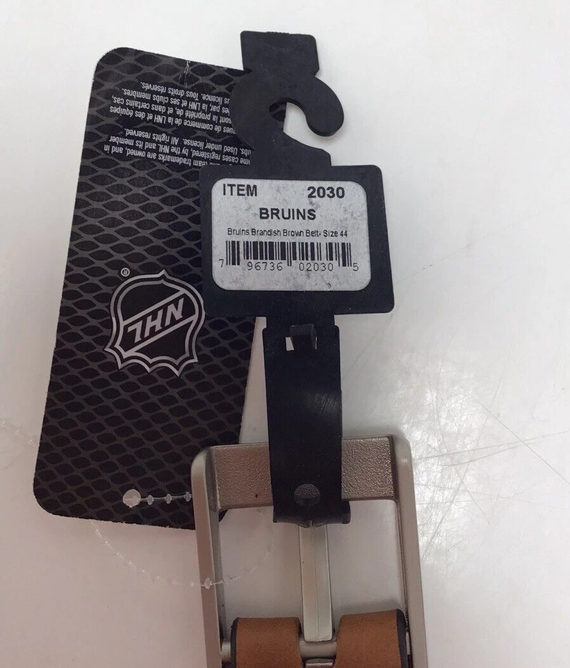 NHL Boston Bruins Men’s Belt US Size 44 - Image 4 of 4