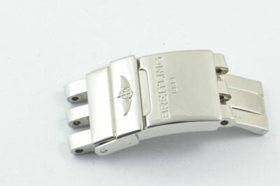 BREITLING STEEL BRACELET FOLDING CLASP 20MM DEPLOYMENT CLASP 375A B01 2