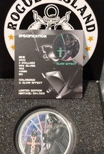 2022 1 oz .999  Silver Darth Vader glow Effect- Rogue Island Mint,  304 of 500 85.00 per troy oz