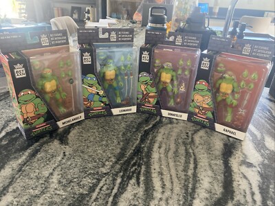 Teenage Mutant Ninja Turtles Mike Leo Don Ralph 4 Pack BST AXN Arcade Game NIB