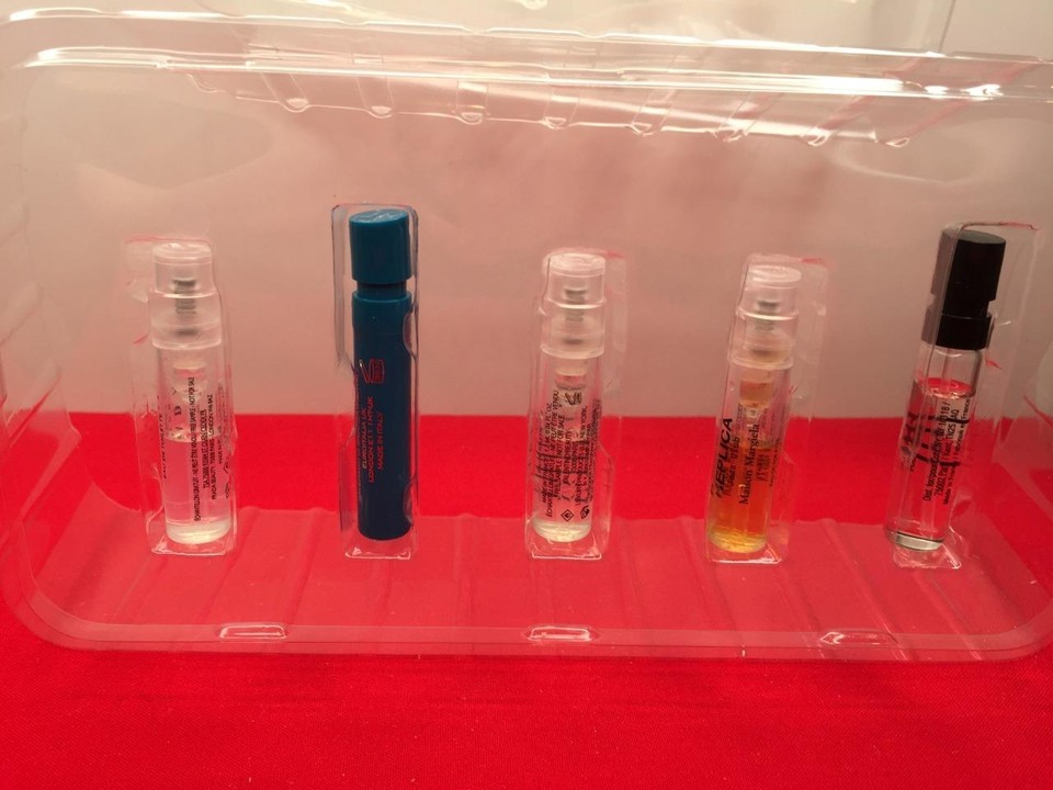 SEPHORA FAVORITES Mens Cologne Sampler Set + Shaving Bag 8 Scents No