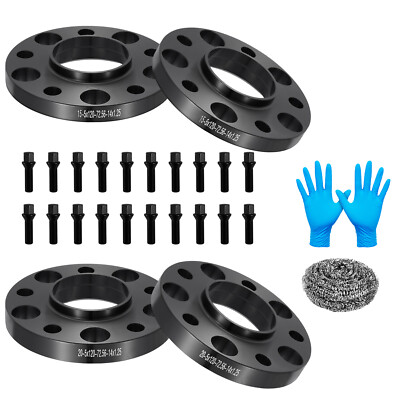 15mm + 20mm 5x120 Hubcentric Wheel Spacers 14X1.25 Bolts 72.56CB
