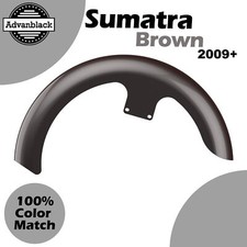 Fits 09 Harley Advanblack Sumatra Brown 21 Reveal Wrapper Hugger Front Fender