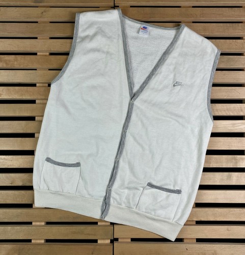 Mens Nike Vintage Vest Cardigan Size L 