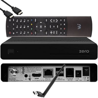   VU+ Zero HW Version 2, DVB-S2 Full-HD Sat Tuner E2 Linux Receiver + 150 WiFi  