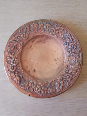 Piatto Color Rame Piatto decorativo in RAME antico dei primi del Novecento d. cm.27 | eBay