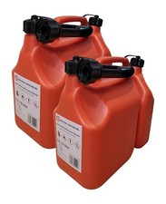 2er Set: Kombi Kraftstoffkanister, Benzinkanister UN-Zulassung orange