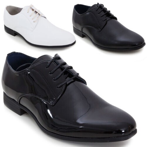 Zapatos Clásicos Elegantes de Hombre Ceremonia Boda Oxford de Cordones IA5128