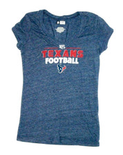 Texans NFL women's t-shirt gray size M cap sleeve v-neck