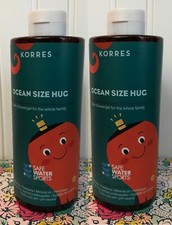 LOT OF 2 KORRES OCEAN SIZE HUG KIDS/FAMILY SHOWER GEL 13.53 OZ BODY WASH