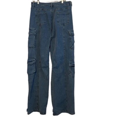 Impulsive Loose wide-leg women's streetwear multiple-pockets