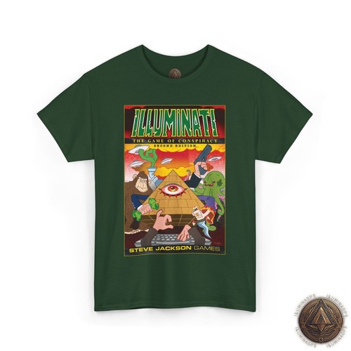 Illuminati The Game Of Conspiracy T-Shirt, 2nd Edition, Steve Jackson Games Tee - Picture 83 of 109