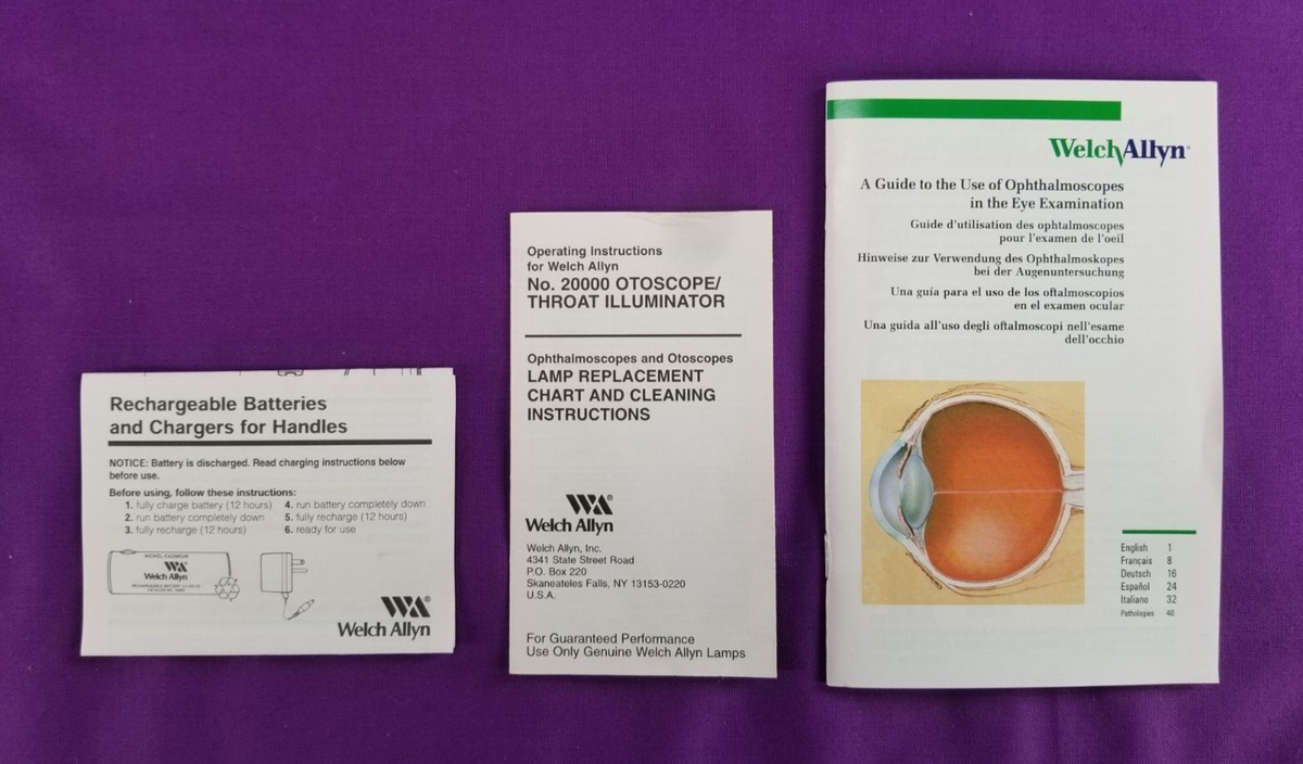 Welch Allyn 3.5V Pneumatic Otoscope Complete Set / Li-Ion USB - Foto 9