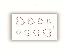 Wholesale 30 sheets girly pink heart flower Tattoo waterproof Temporary Tattoo