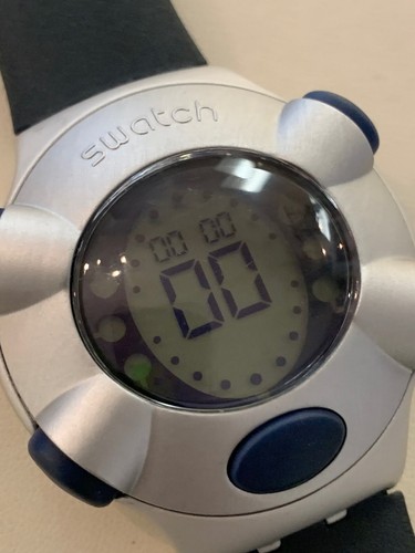 Swatch watch Beat Aluminum Digital New Battery Good Condition Works Rare - 第 5/8 張圖片