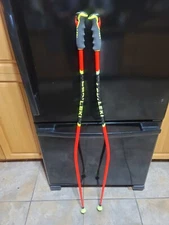Leki GS Giant Slalom Racing Alpine Ski Poles, RED Black 50in 125cm  World Cup