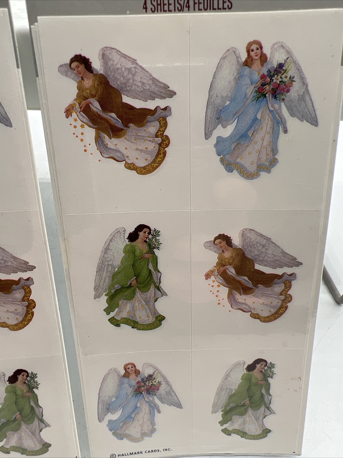 Vintage Hallmark 25th Anniversary Angel Keepsake Ornament Stickers 8 ...