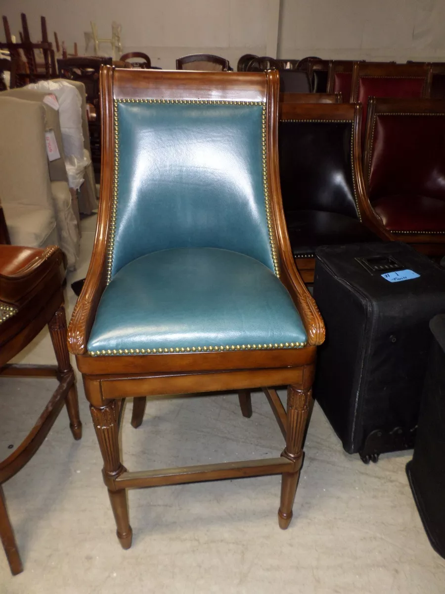 Frontgate leather online bar stools